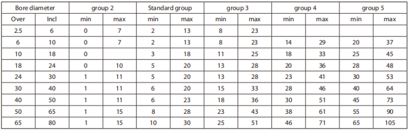 BMZ bearing clearance